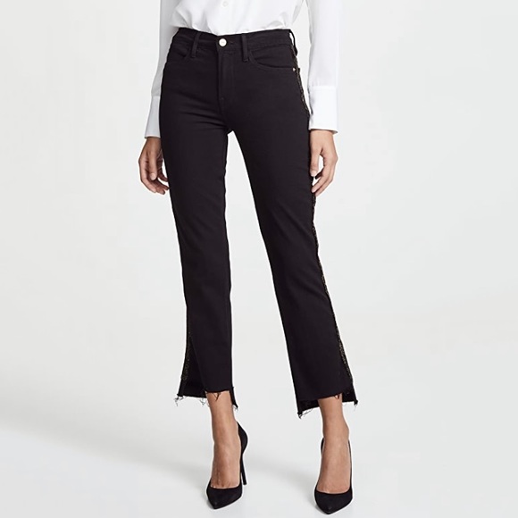 Frame Denim Denim - NWT Frame Le High Straight Velvet Tux Raw Stagger